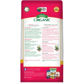 Espoma Organic Rose-Tone 4-3-2 Organic Fertilizer for All Types of Roses and Other Flowering Plants. Promotes Vigorous Green Growth and Abundant Blooms. 4 lb. Bag - 2 Pack