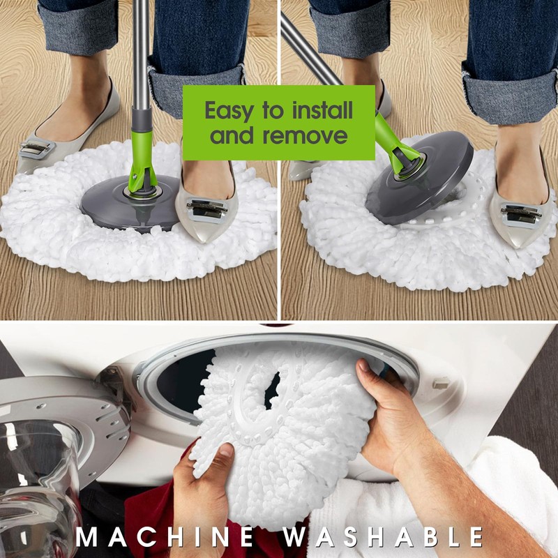 Spin Mop Bucket System,Masthome Pedal Spin Mop and Bucket with