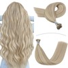 YoungSee Nano ring Real Hair Extensions 60 cm Blonde with