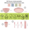 Unbreakable Wheat Straw Dinnerware Sets (28pcs) - The Simply Avocado