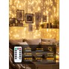 Brightown 2 Pack 300 LED Fairy Curtain Lights, 9.8ft x