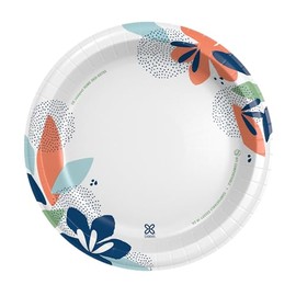 Dixie Platos de papel grandes, 10 pulgadas, 204 unidades, 2 veces más fuertes, aptos para microondas, a prueba de remojos, resistentes a cortes, plato