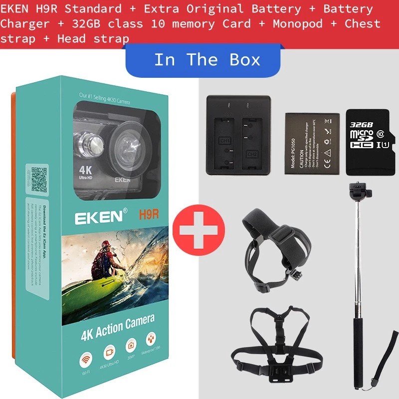 Unbranded Original EKEN H9R Action Camera UHD 4K / 30fps