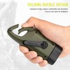 Solar Powered Hand Crank Flashlight Rechargeable Emergency LED Light Lamp