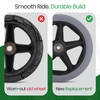 Healthline Walker Rollator Replacement Wheel – 8" Grey Tire HL450W