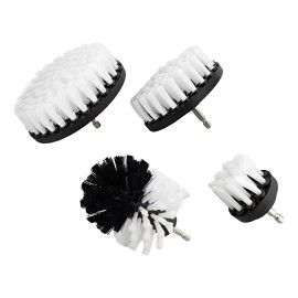 Kit De 4 Cepillos De Limpieza Suaves P Taladro Color Blanco Blanco