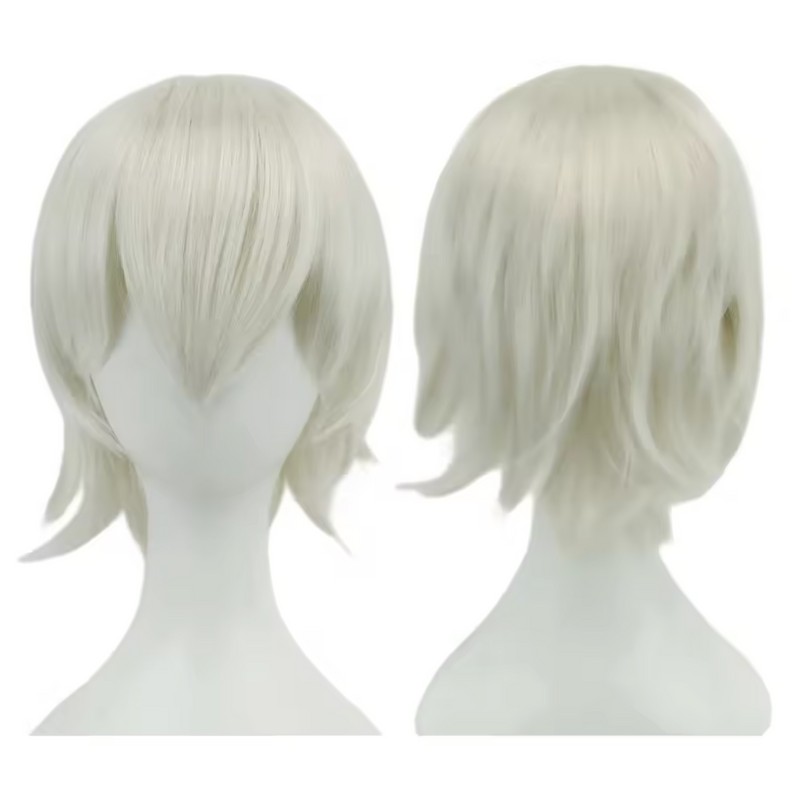 12 Inch Short Bob Wig with Bangs - Synthetic Cosplay