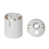 B&P Lamp® Medium Base White Keyless Phenolic Quick Connect Socket