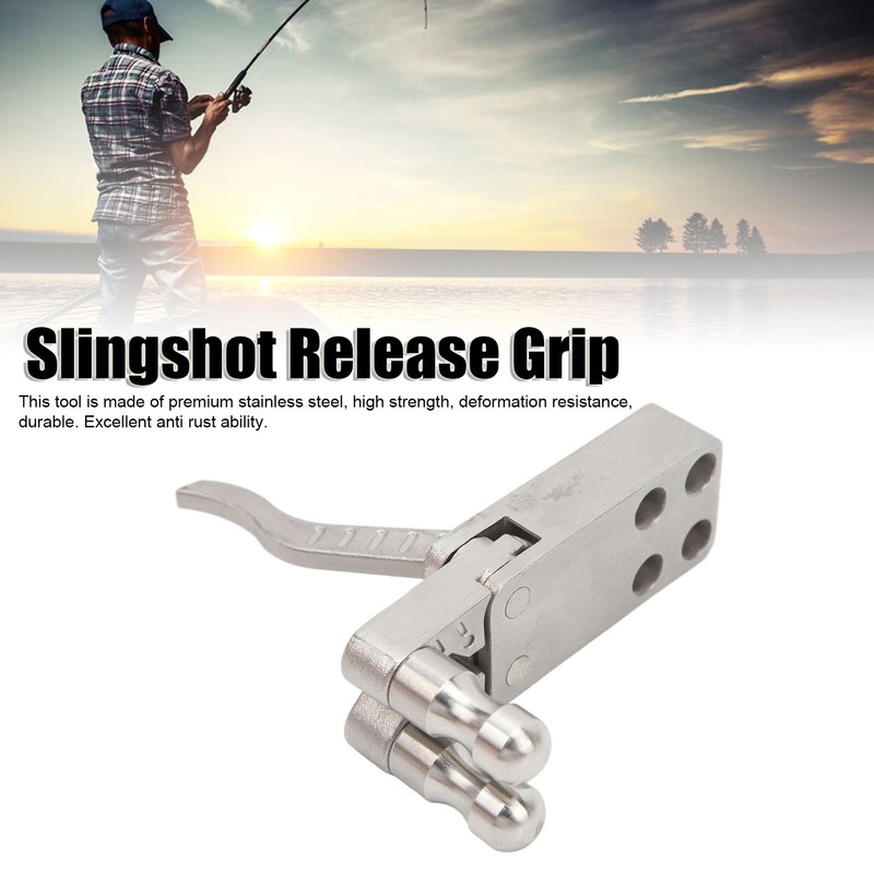 Stainless Steel Handheld Slingshot Release Device Slingshot Release Grip DIY