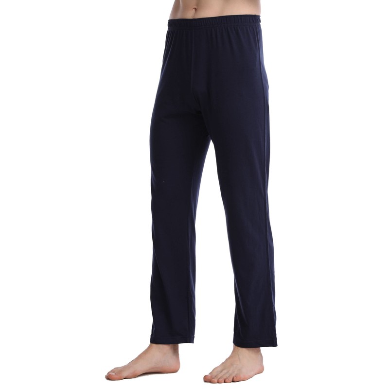 In One Clothing Men's Long Pyjamas, Blue Black