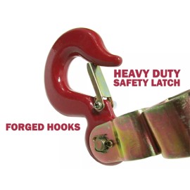 Advantage 2000 lb Cable Puller Come Along 1 Ton  - 360 Swivel Hook Forged Heavy Duty Latch