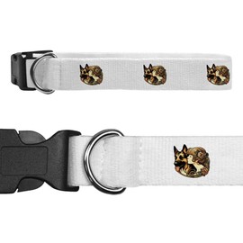 Small 'Girl With German Shepherd Dog' Dog Collar (PR00059591)