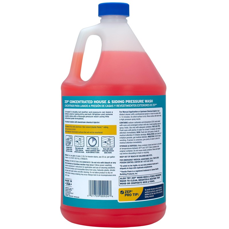 Zep House and Siding Pressure Wash Cleaner Concentrate - 1