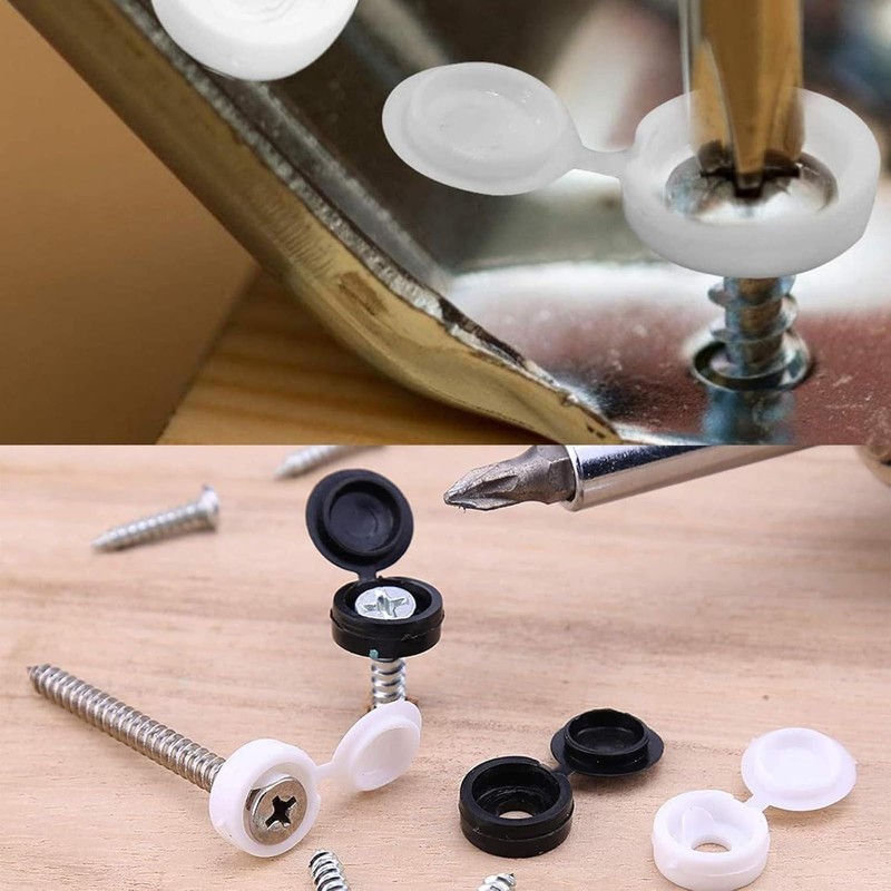 Screw Cover Caps 300pcs Fold Snap Covers Decorative Caps with