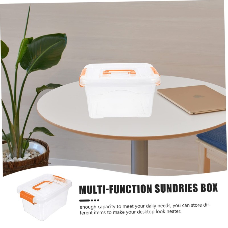 MAGICLULU 4pcs Collapsible Storage Box Storage Organizer Handle Design Sundry