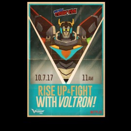 VOLTRON LEGENDARY DEFENDER NYCC 17 EXCLUSIVE VOLTRON POSTER  BNIB
