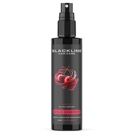 BLACKLINE® 8oz Car Air Freshener - Lasts 1-2 days, Made For Daily Use. Choose from Dark Ice, Ocean Breeze, Mahogany Teakwood, or Sour Cherry scents.:_Sour Cherry