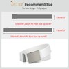 JASGOOD 2 Pack Canvas Web Belt Adjustable Cloth Fabric Military