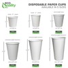16oz White Paper Coffee Cups - (150 Count) by EcoQuality