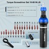 PUIBERS 25-Piece Inch Pound Torque Screwdriver Set 1/4 Drive,10-80 in-lb