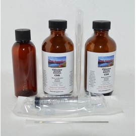 CDS Supplies Water Purification Drops for Pets & Humans Ready Made 4 oz Glass Bottles