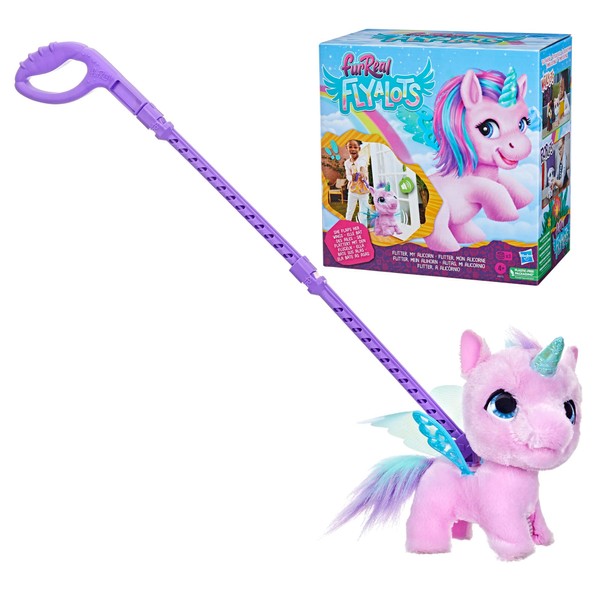 FurReal Flyalots Flitter My Alicorn Plush Interactive Pet Toy, Unicorn Toys, Animatronic Pet Toy for Kids Ages 4+, Toys for 4 Year Old Girls