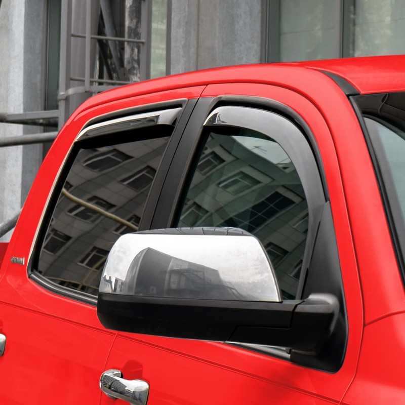 Voron Glass in-Channel Extra Durable Rain Guards for Trucks Toyota