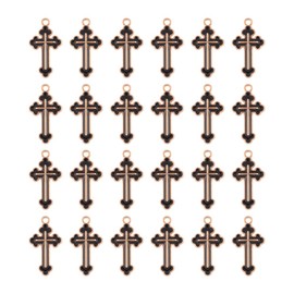 Mega Pet Enamel Cross Charms, Metal