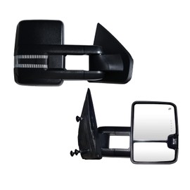 SUPDM Towing Mirrors Compatible with Ford F150 2004-2014 Pickup Power Heated with Turn Signal, Puddle Light Trailer Towing Mirrors