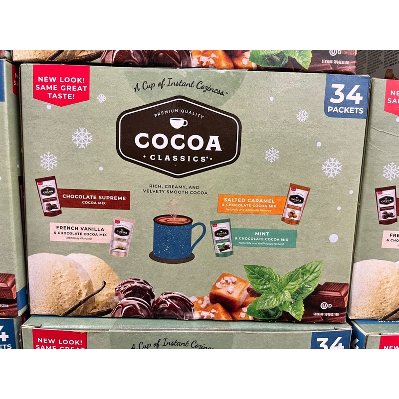 premium quality Cocoa Classics Cocoa Mix, Variety Pack, 34 ct.