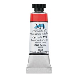 Michael Harding Professional Watercolors - 15ml Tubes (Pyrrole Red)