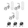 uxcell 1-1/8 Inch Cabinet Locks with Key, 3 Pack Cam