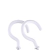TIOMIOSEA Screw hooks, white, 70 mm, pack of 20, hook