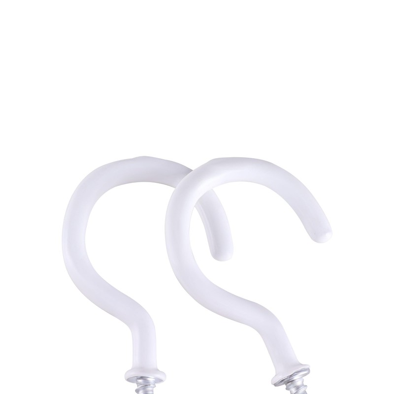 TIOMIOSEA Screw hooks, white, 70 mm, pack of 20, hook