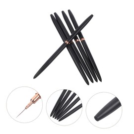 Healvian 5pcs Nail Art Liner Brush Pens for Home Salon Nail Art Compact for Comfortable to Hold for Detailed Designs and Creative Artistry