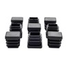 3/4" Square Tubing End Caps (20-Pack) - Durable Plastic Pipe