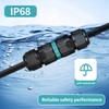 Pack of 4 Cable Connectors Waterproof IP68 for Diameter 5-12