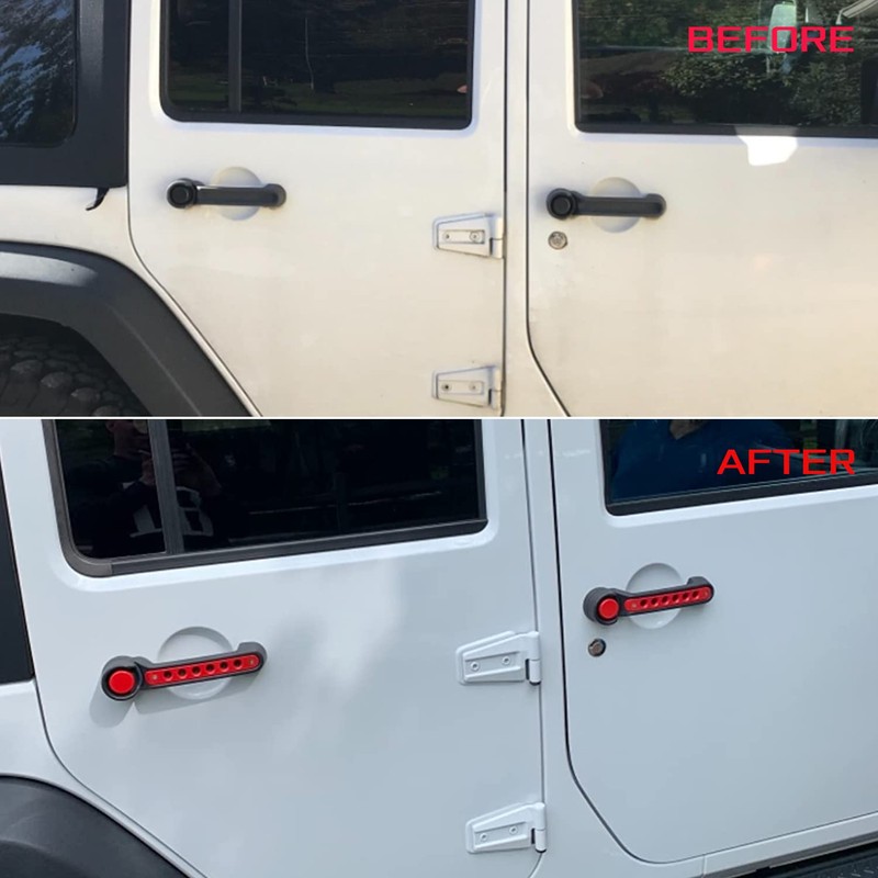 Side Door handle insert Grab Handle & Push Button Knobs
