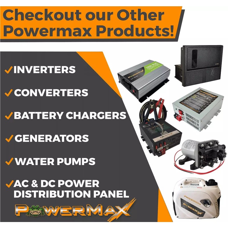 PowerMax 35 Amp RV Converter 12V Battery Charger Power Supply