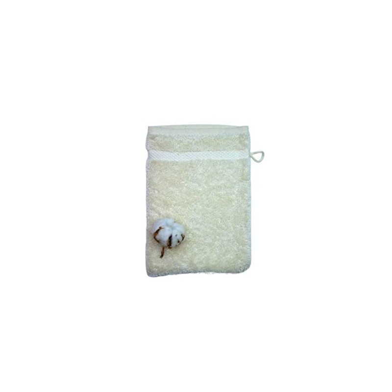 AQUANATURA - Washcloth, organic cotton, natural