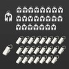 Curtain Track Roller Hooks Accessories Plastic Wheeled Roller Runner Windows