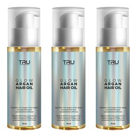 TRU Glow Argan Haar-Öl, (3er Pack) 75ml