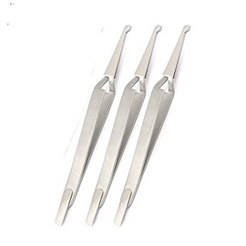 3 Pieces Reverse Action TWEEZER Dental DE BONDING POSTERIOR Bracket Placement FORCEP Pliers Orthodontics Instruments by G.S ONLINE STORE