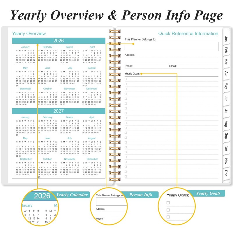 2026 Appointment Book & Planner - Hourly Planner from January