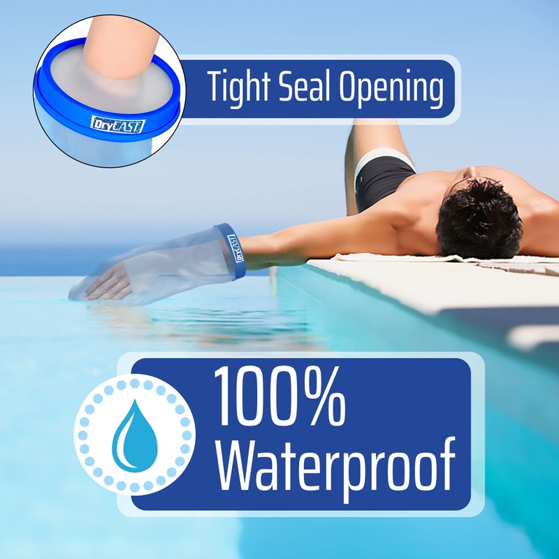 DryCast Waterproof Cast Covers Wide Adult Short ARM