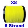 Reaction Tackle Braided Fishing Line - 8 Strand Hi Vis