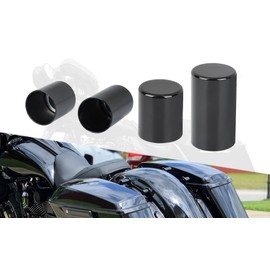 Aferrizu 4PCS Magnetic Quick Release Caps Docking Hardware Covers for Harley Davidson Touring Street Glide Road Glide Electra Glide Road King 2009-2024 Accessories Parts (Black)