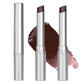 HJXUQIME 2PCS Hydrating Honey Lipstick，Black Sheer Tinted Lip Balm for All Skin Tones, Moisturizing Nourishing Formula with Natural Black Cherry Tint