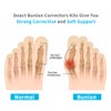 1Pair Bunion Toe Straightener Corrector 3Pair Silicone Gel Toe Separator(L)
