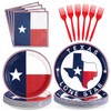 96Pcs Texas State Flag Birthday Party Supplies Texas State Flag